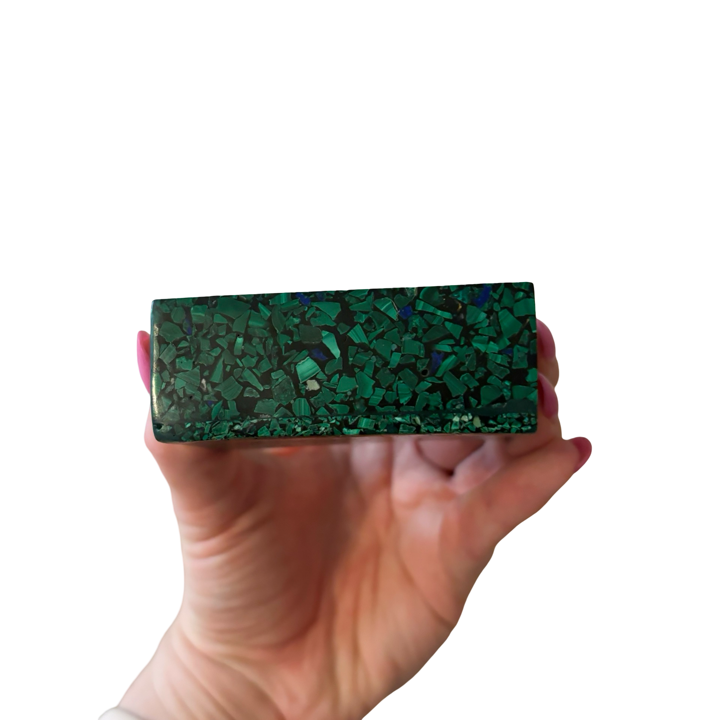 Rectangular Malachite Inlay Box