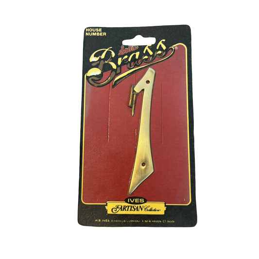 Brass House Number