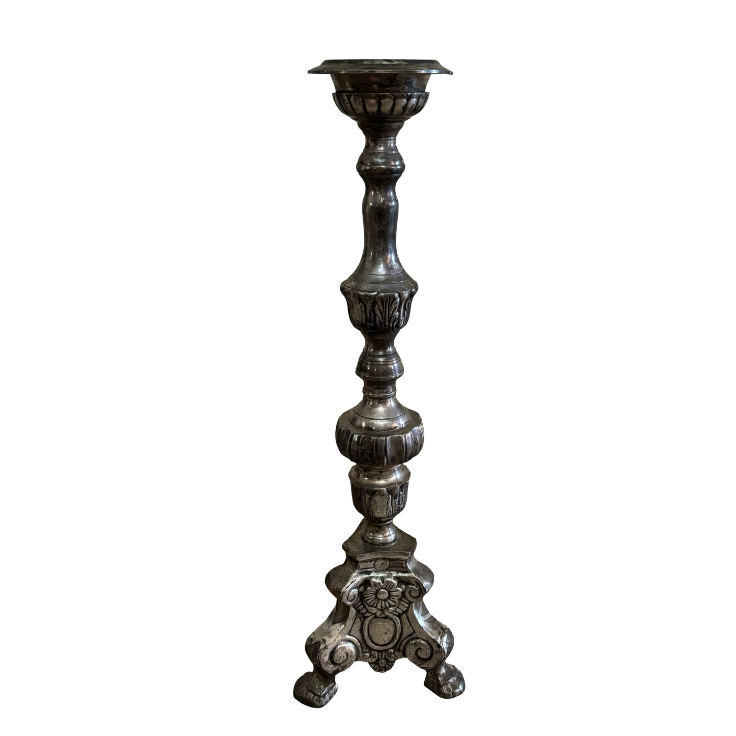 Extra Large Silver Altar Candlestick