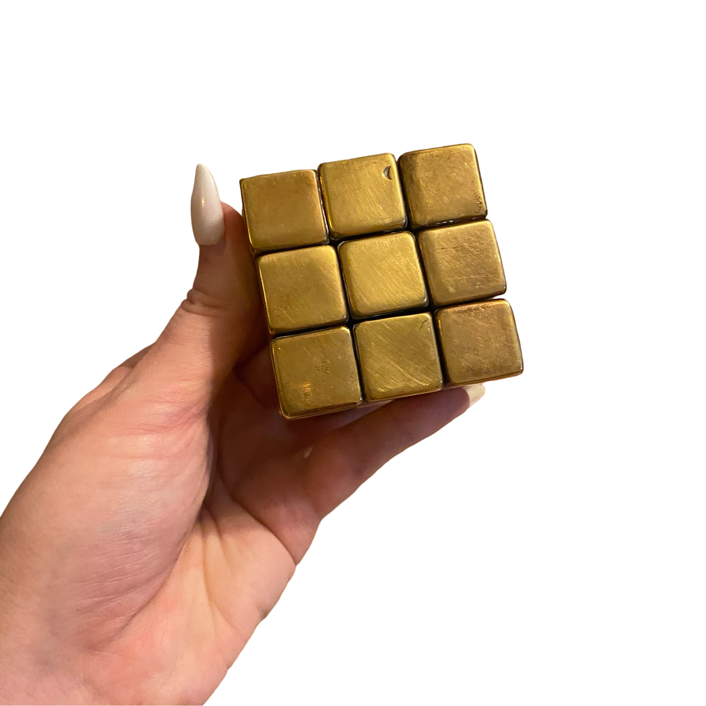 Brass Rubik’s Cube