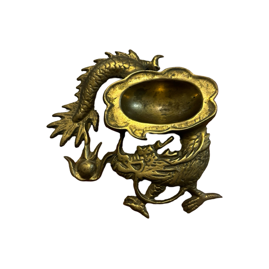 Brass Dragon Ashtray