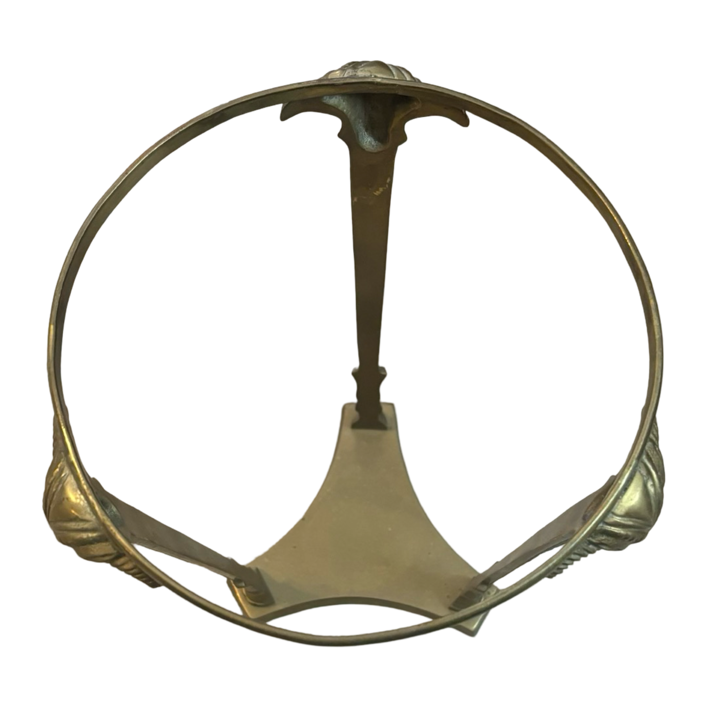 Large Brass Ram Head Stand