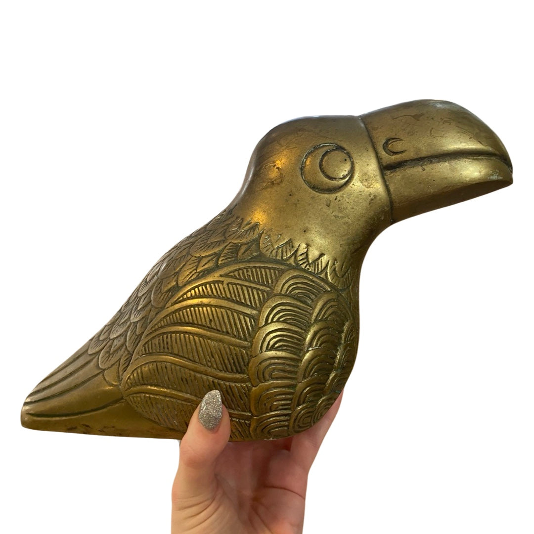 Large Brass Toucan