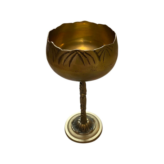 Large Brass Goblet