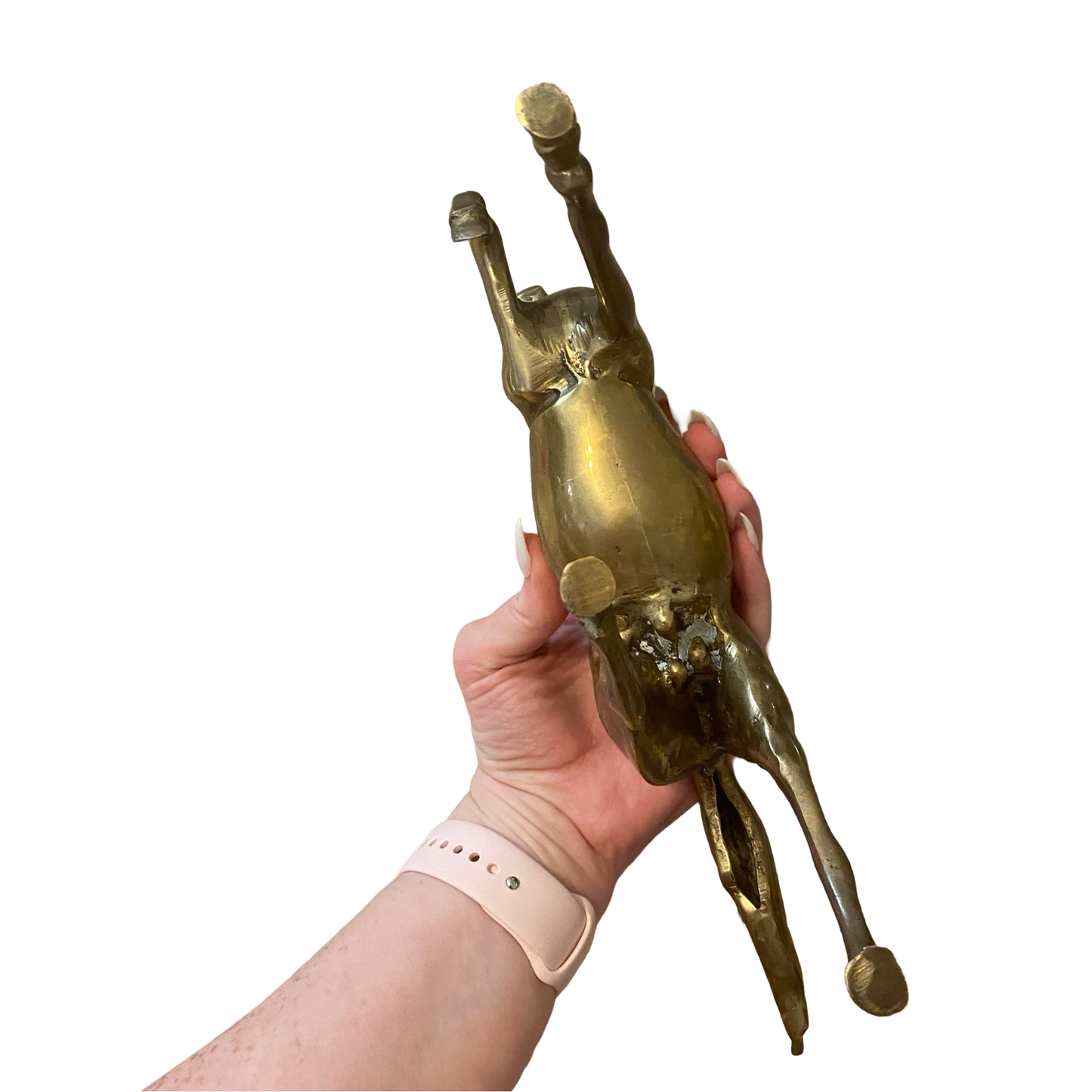 Large Brass Horse