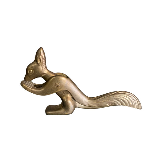 Brass Squirrel Nutcracker