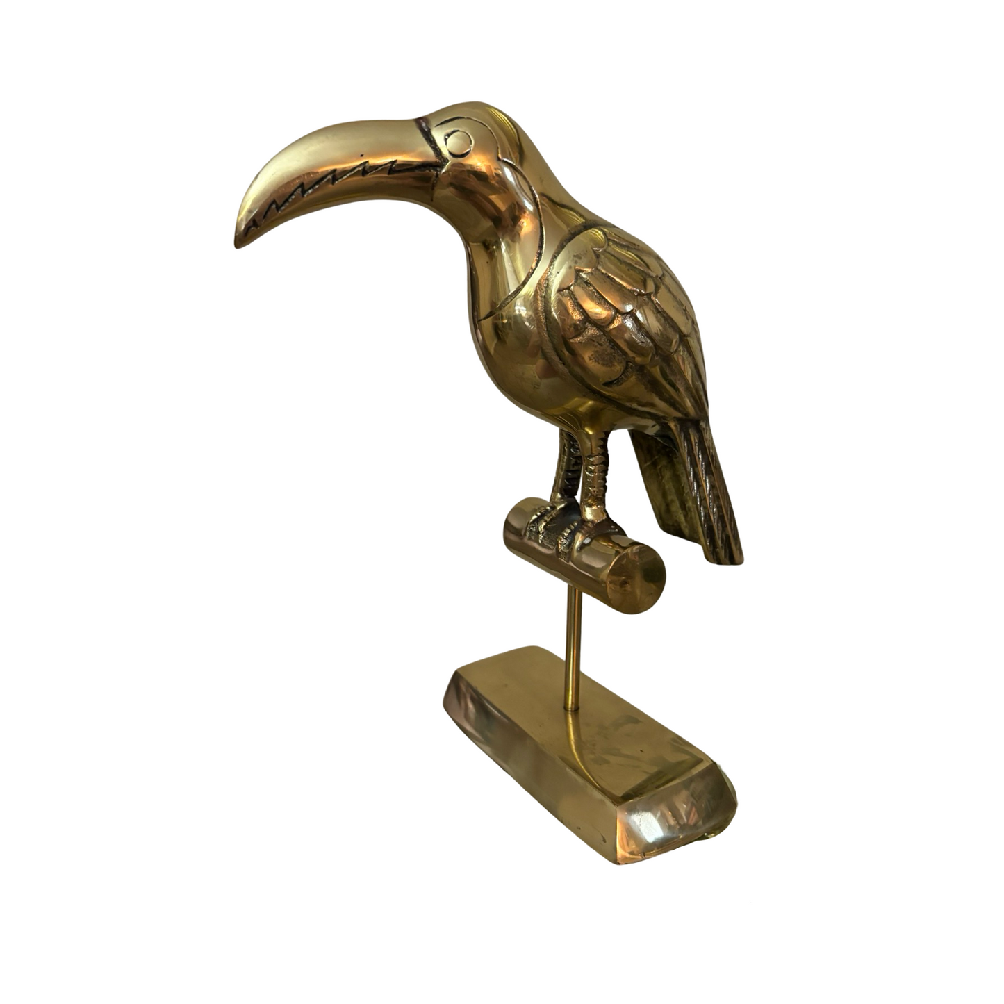 Brass Perched Toucan