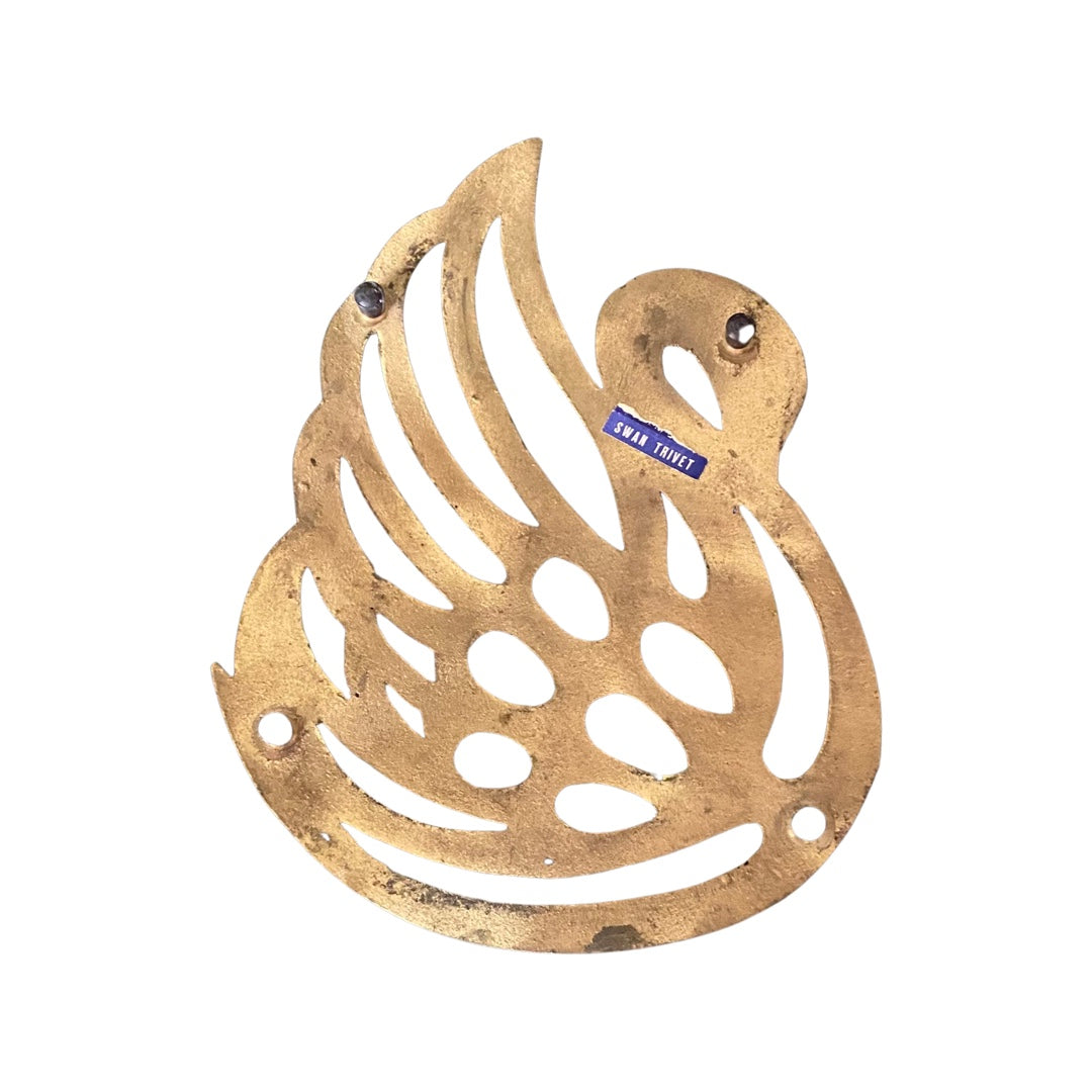 Brass Swan Trivet