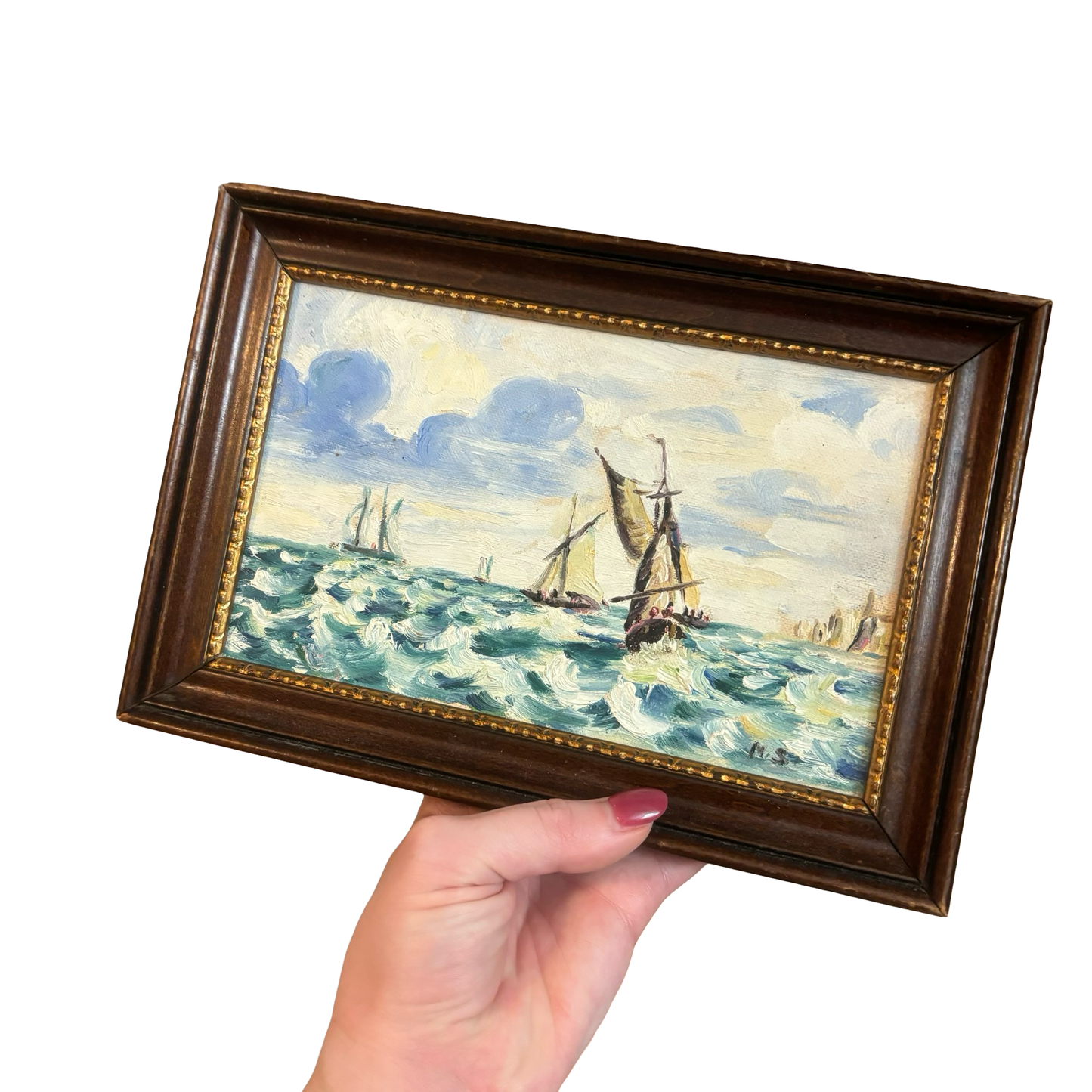 Framed Seascape Painting