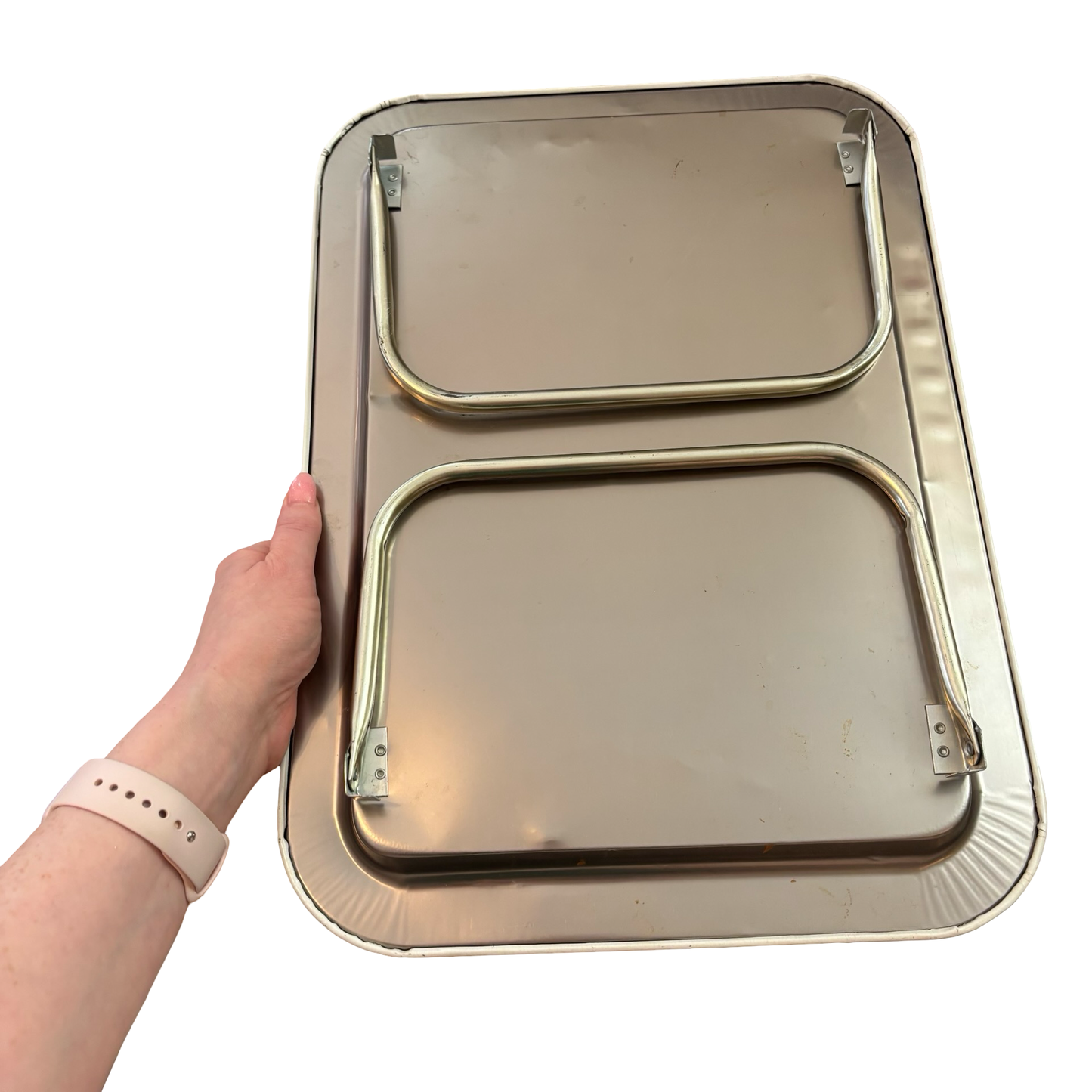 Tin Floral Collapsible Tray Table