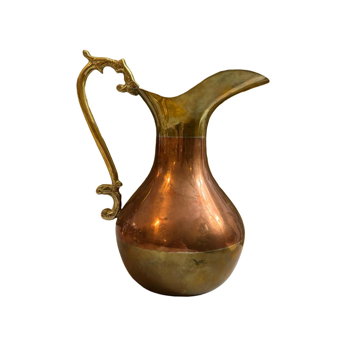 Brass and Copper Pitcher