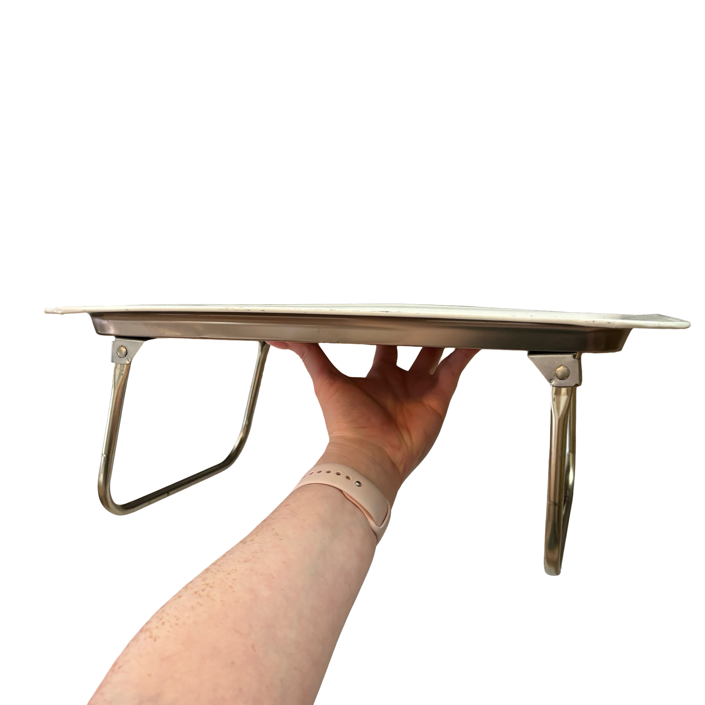 Tin Floral Collapsible Tray Table