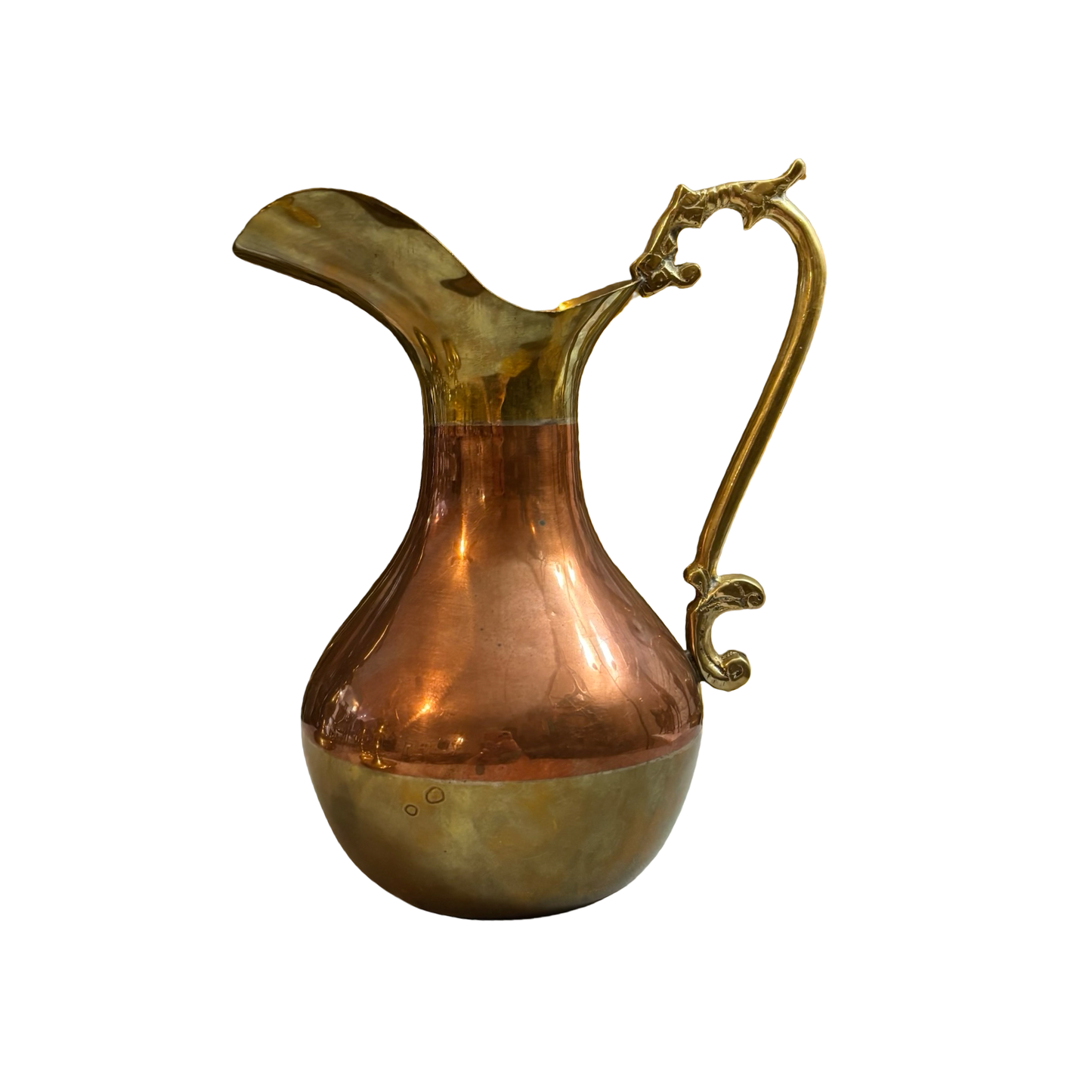 Brass and Copper Pitcher