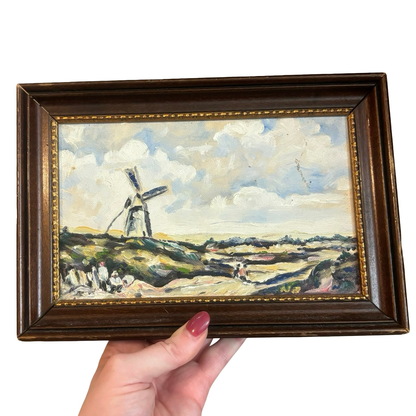 Framed Lighthouse Painting