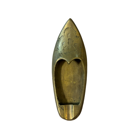 Brass Shoe Ashtray