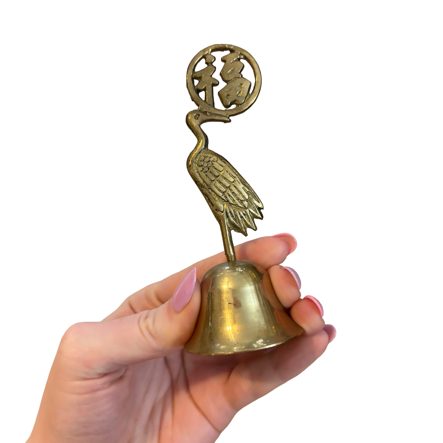 Brass Heron Bell