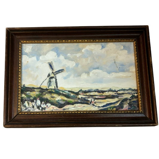 Framed Lighthouse Painting