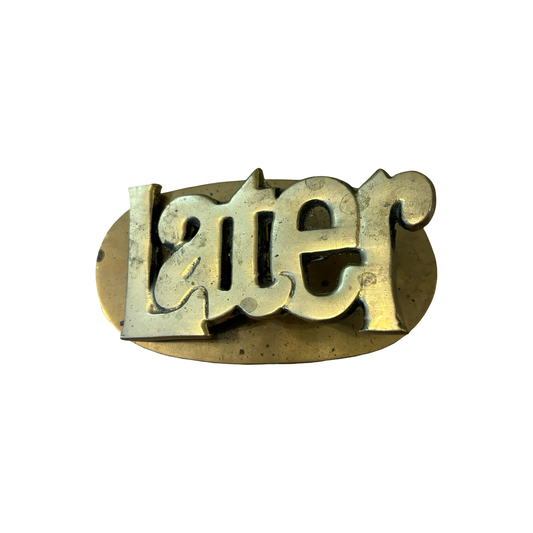 Brass Later Desk Clip