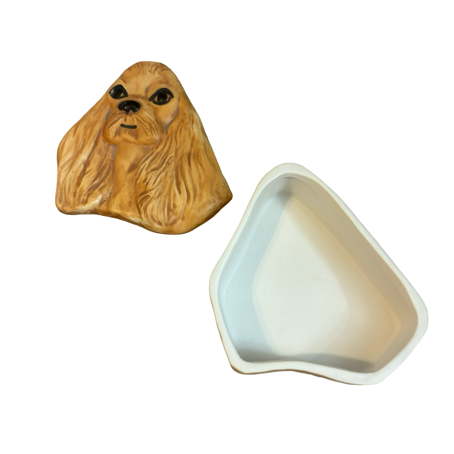 Porcelain Cocker Spaniel Dog Box