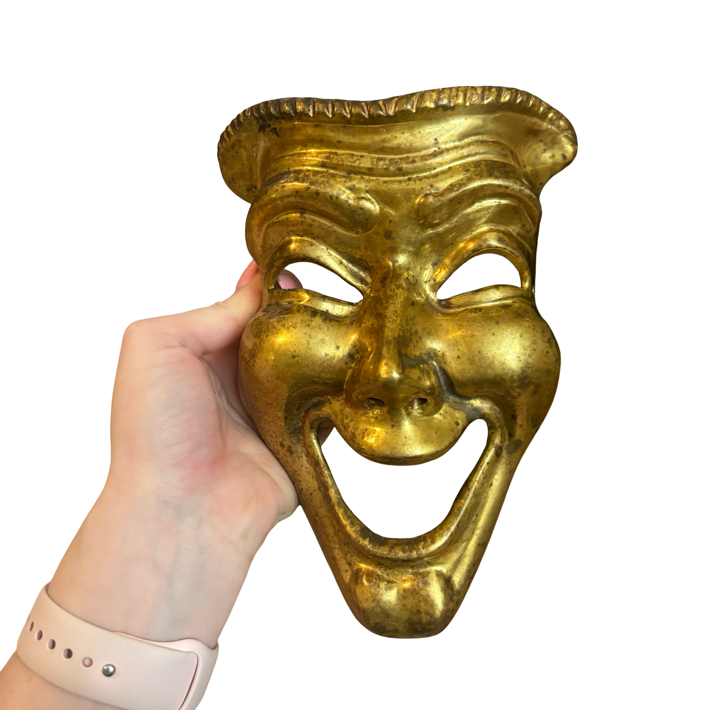 Brass Comedy Mask
