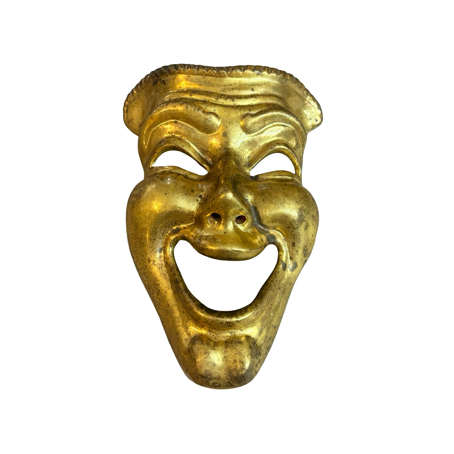 Brass Comedy Mask