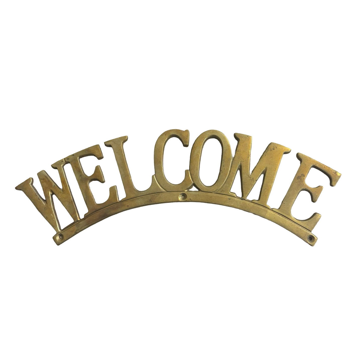 Brass Welcome Sign