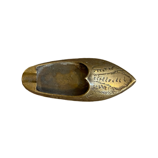 Brass Shoe Ashtray