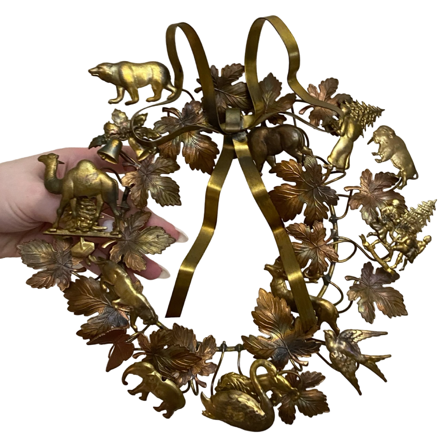 Brass Dresden Wreath