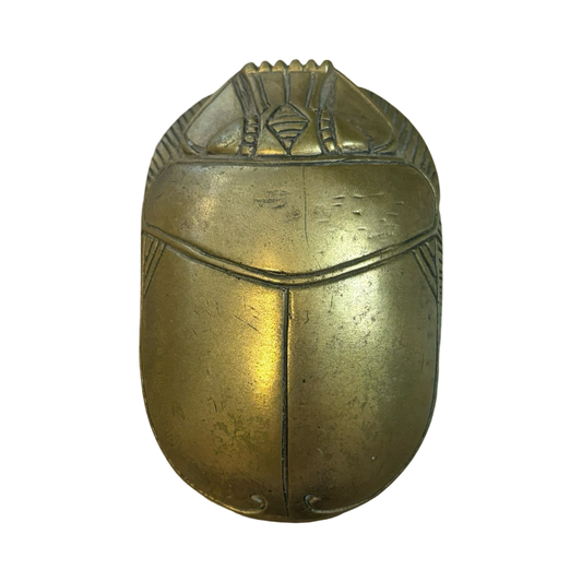 Brass Scarab Paperweight