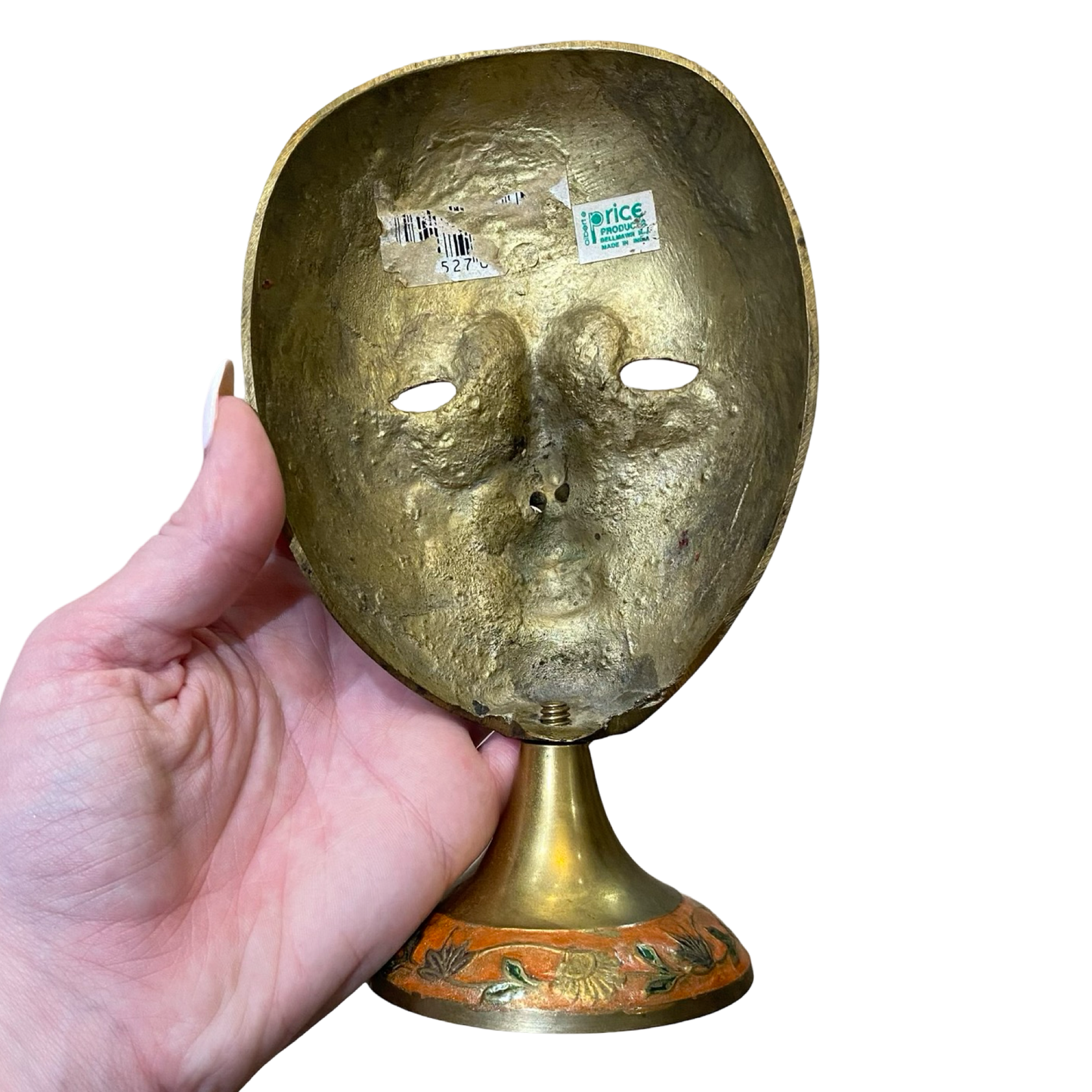 Brass Enameled Mask