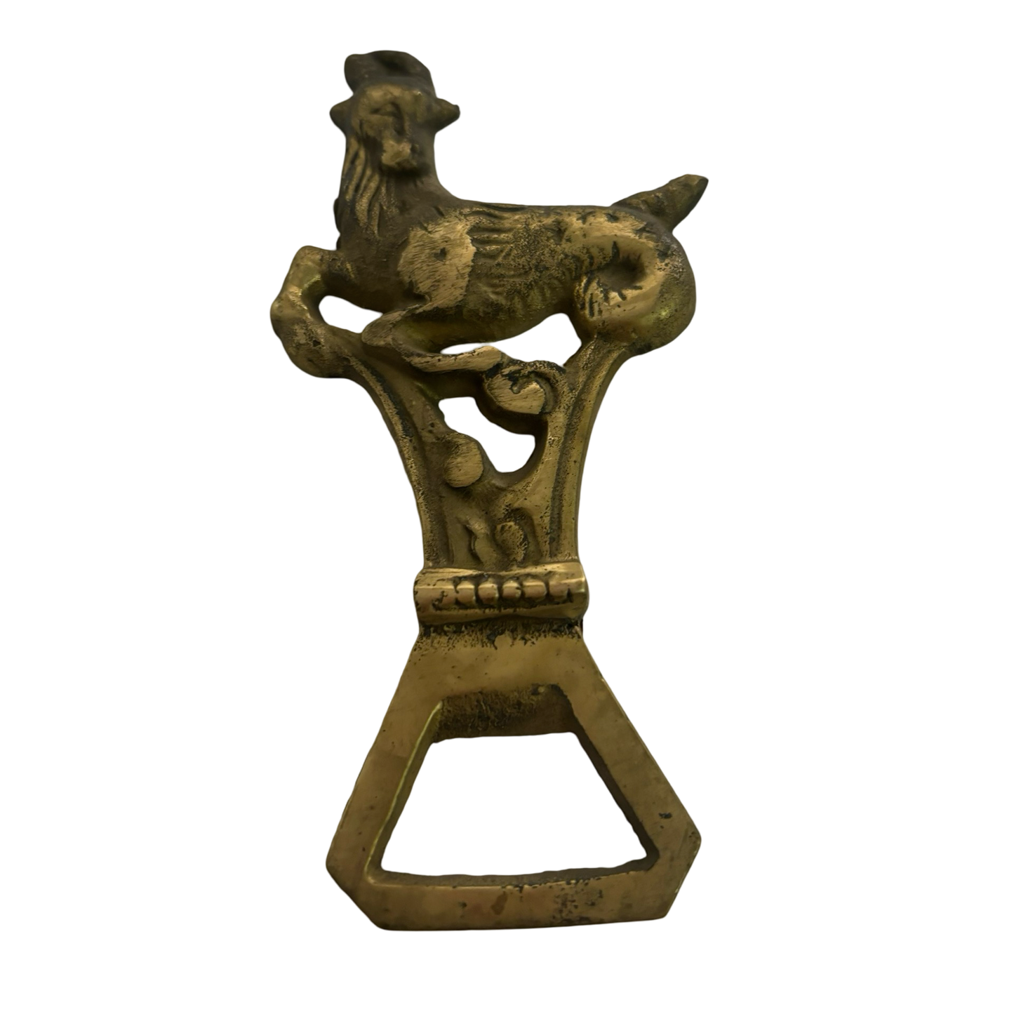 Brass Capricorn Bottle Opener