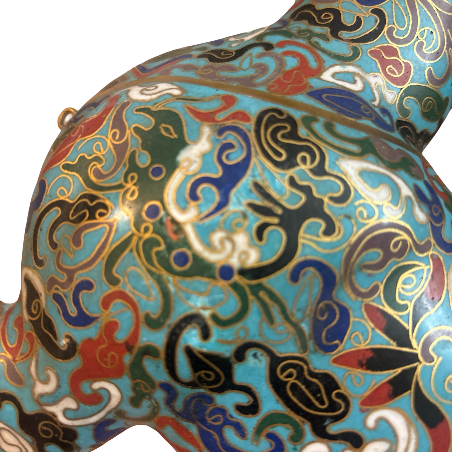 Brass Cloisonné Horse Incense Burner