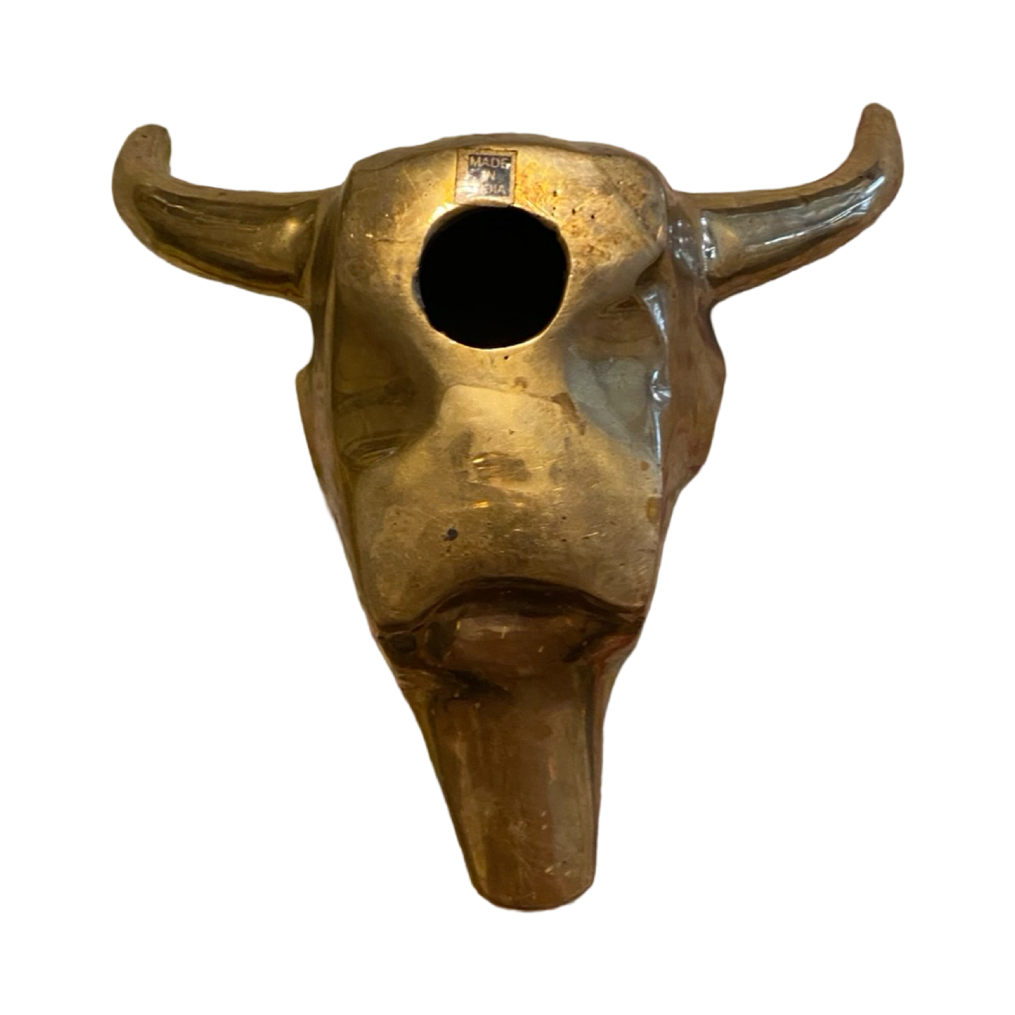 Brass Longhorn Skull