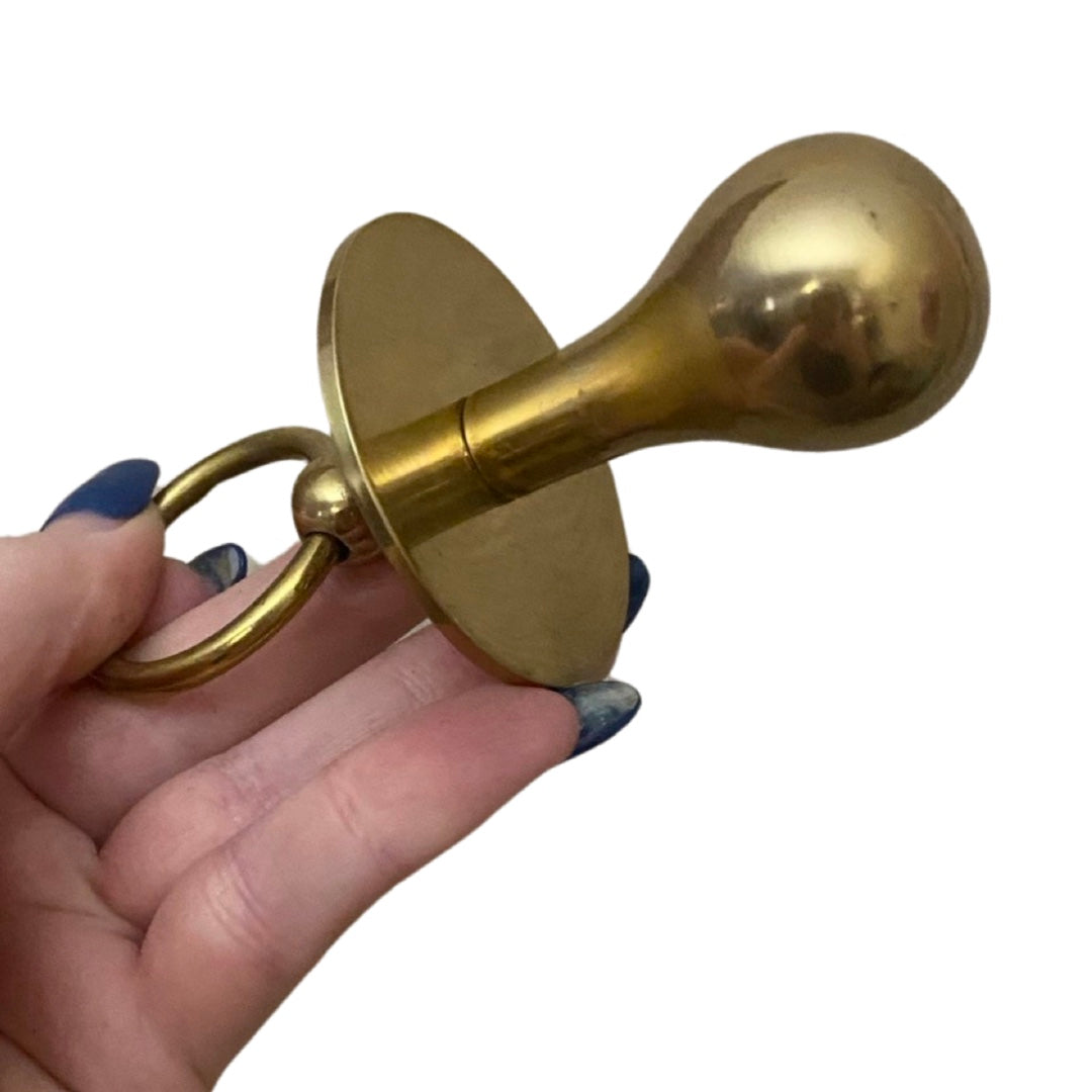 Brass Pacifier with Themed Box