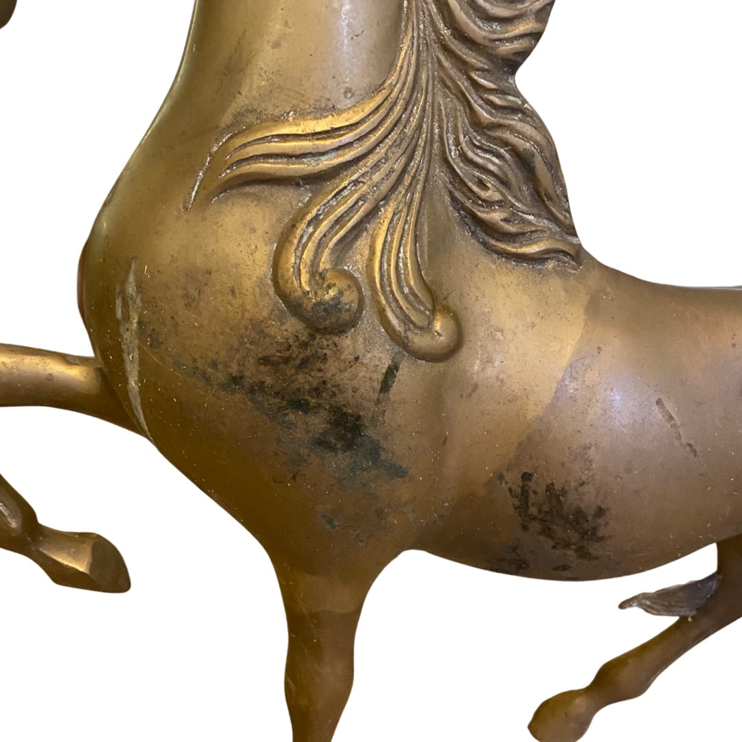 Huge Brass Horse