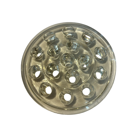 Clear Glass Flower Frog