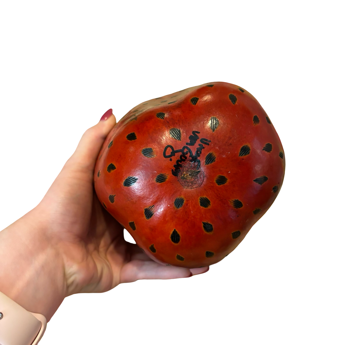 Strawberry Painted Gourd