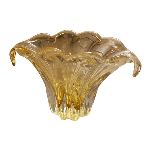 Yellow Glass Vase