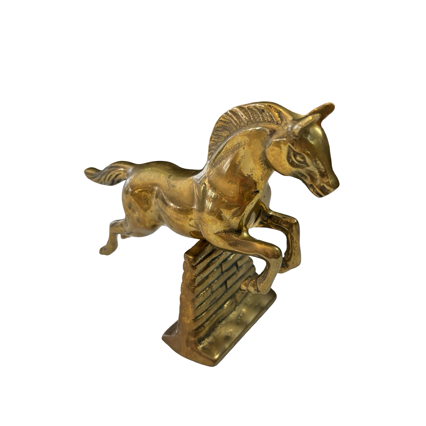 Brass Jumping Horse