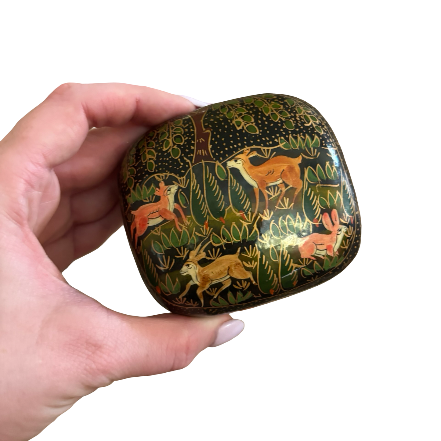 Black Lacquer Fox Box