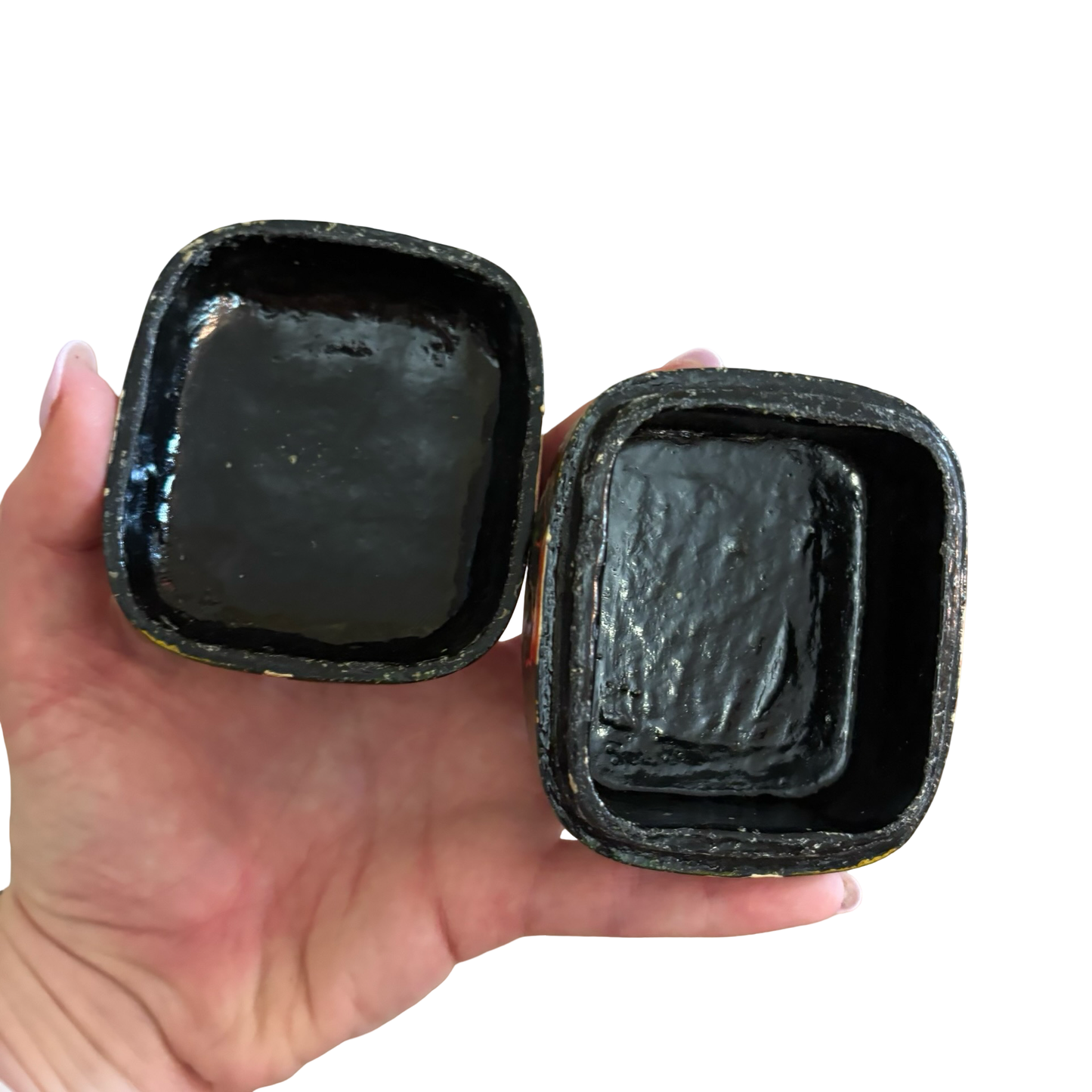 Black Lacquer Fox Box