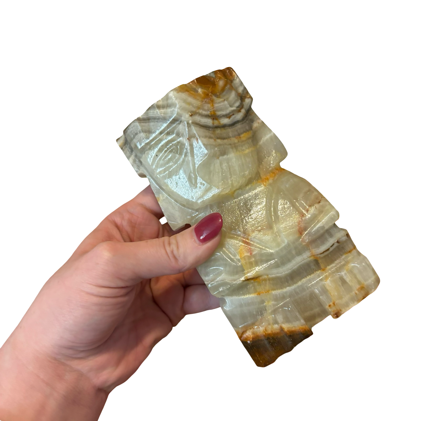 Alabaster Aztec Single Bookend