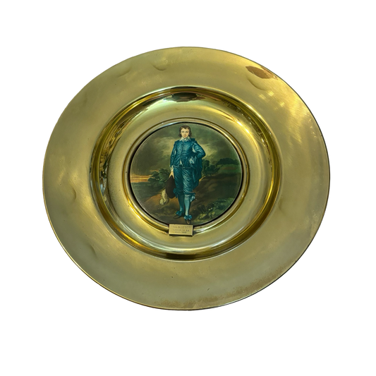 Large Brass “The Blue Boy” Plate
