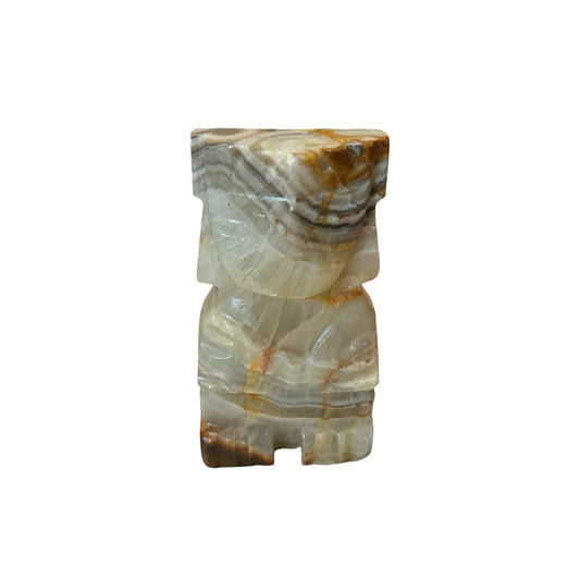 Alabaster Aztec Single Bookend