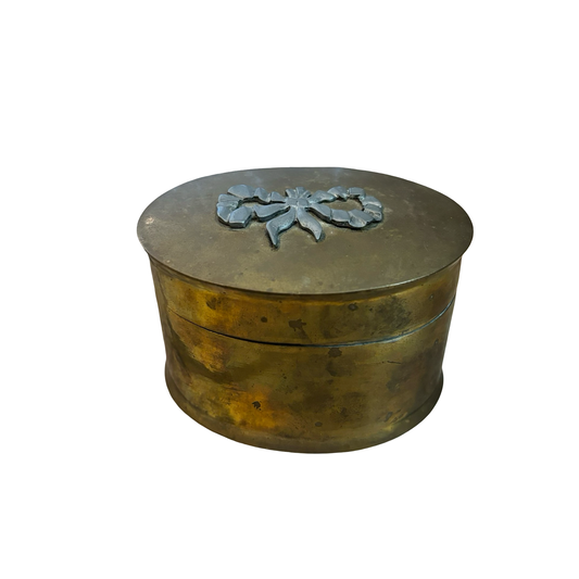Brass Box with Pewter Bow