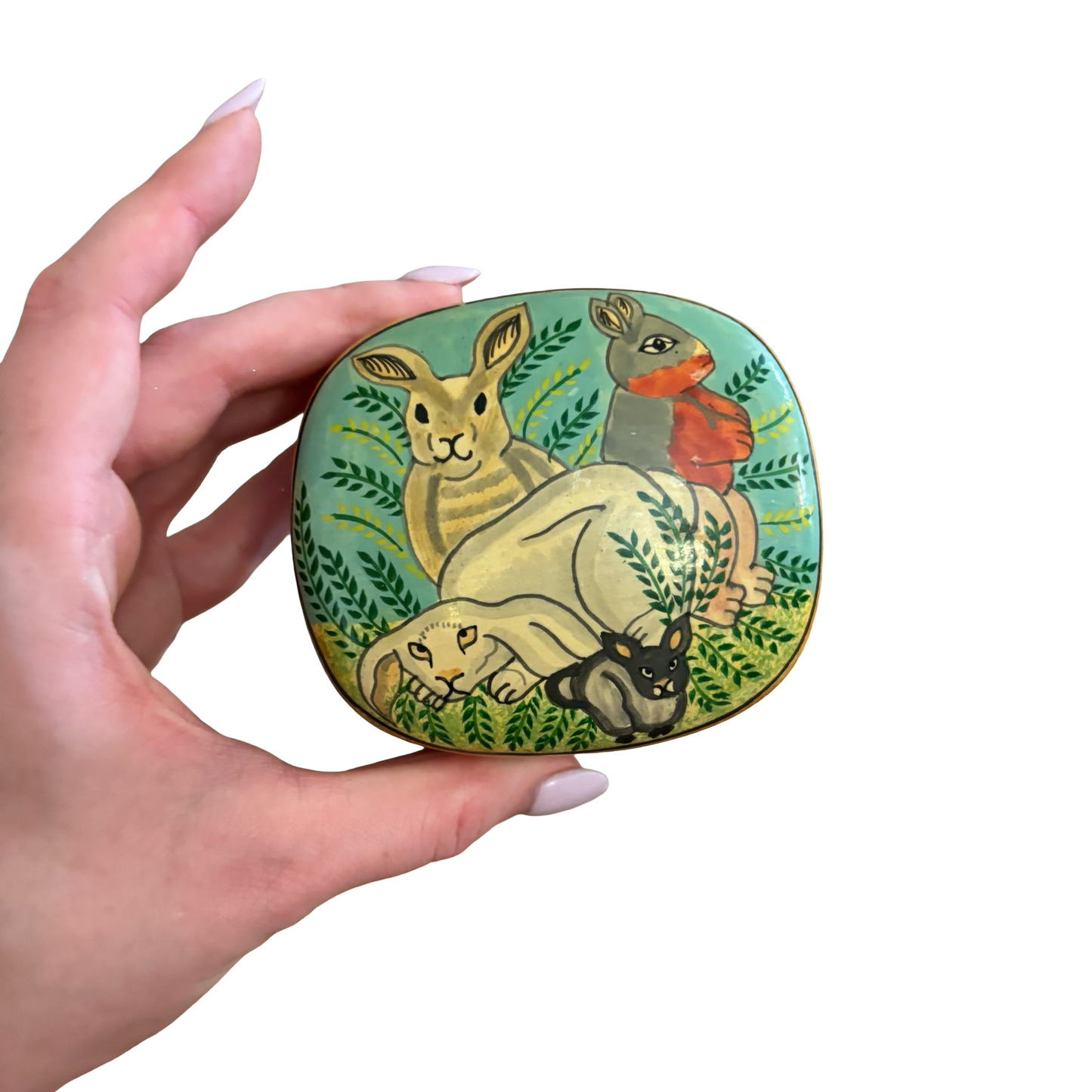 Black Lacquer Bunny Box