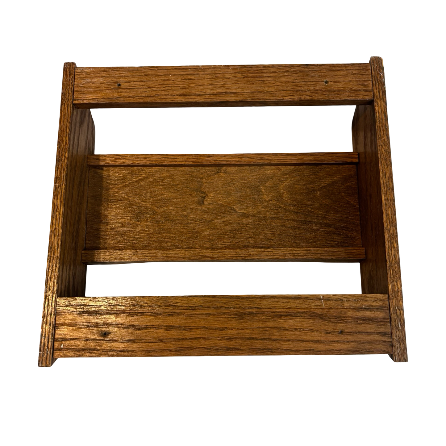Wood and Cane Spice Rack/Wall Shelf