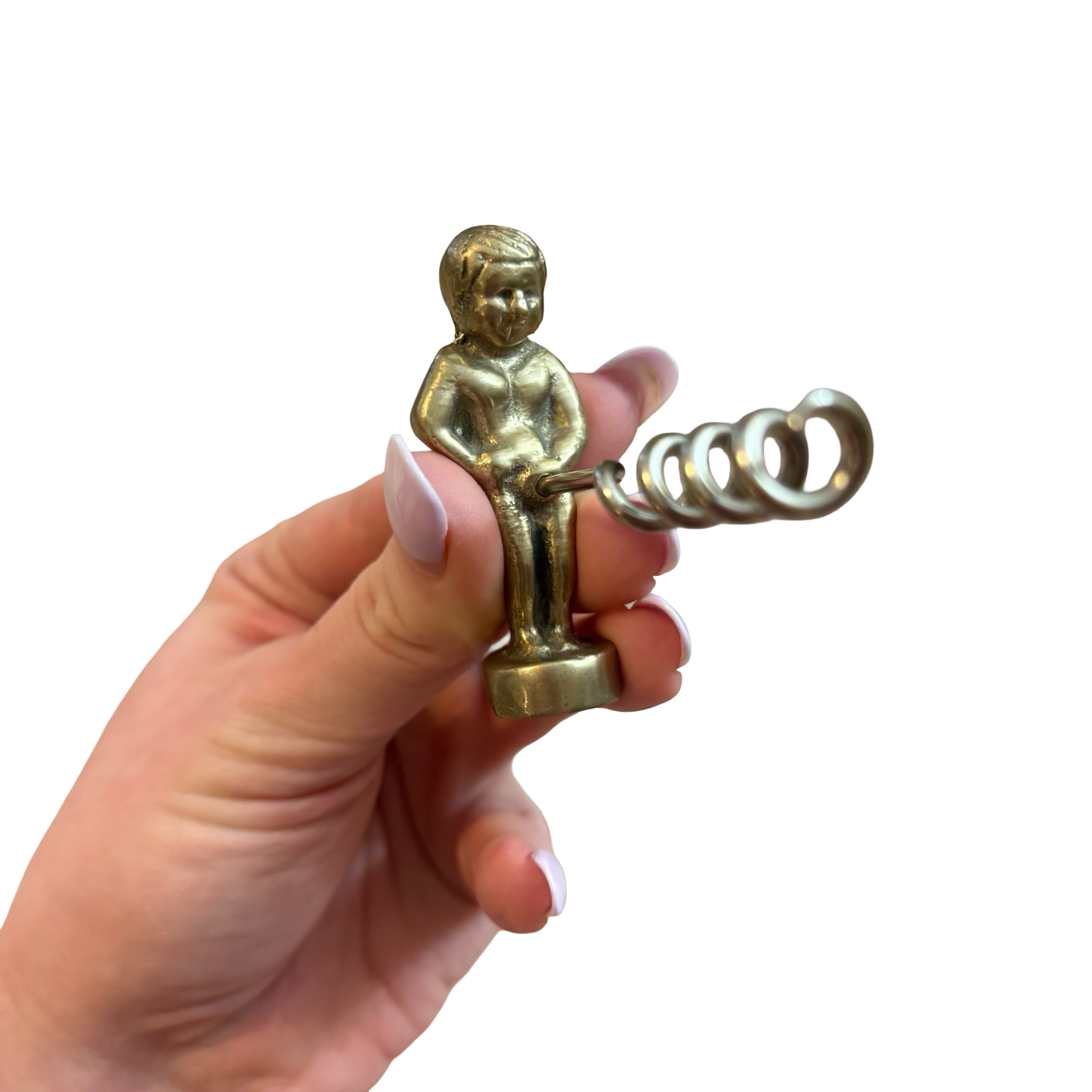 Brass Naughty Boy Corkscrew