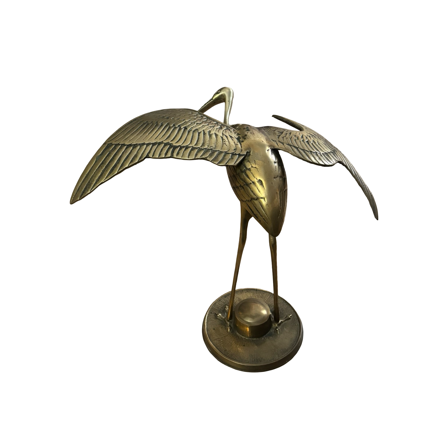 Extra Large Brass Crane