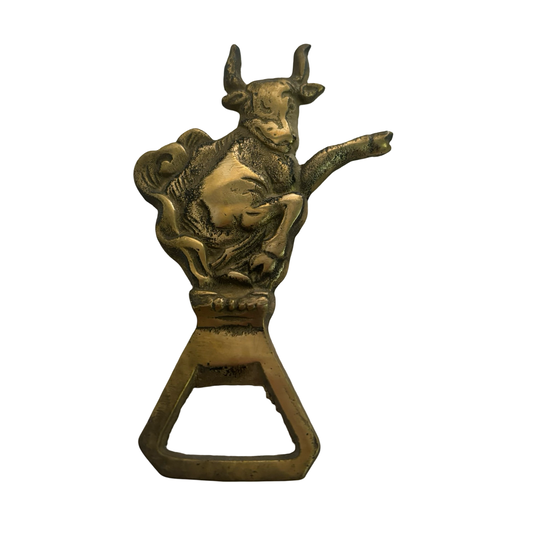 Brass Taurus Bottle Opener